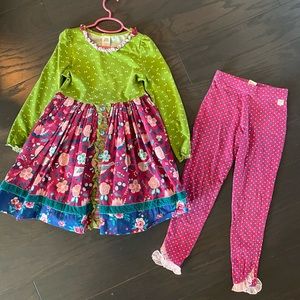 Wildflowers Dress & Leggings - Size 8